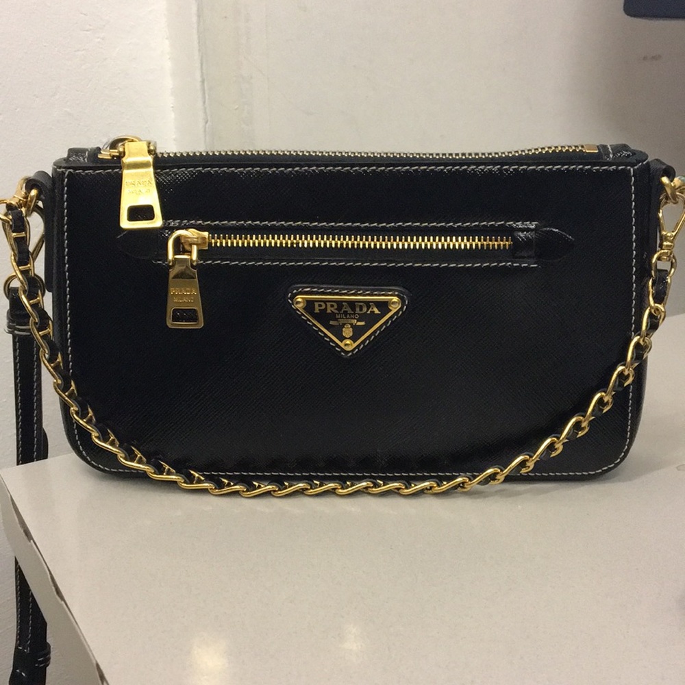 Prada Saffiano Leather Crossbody Bag